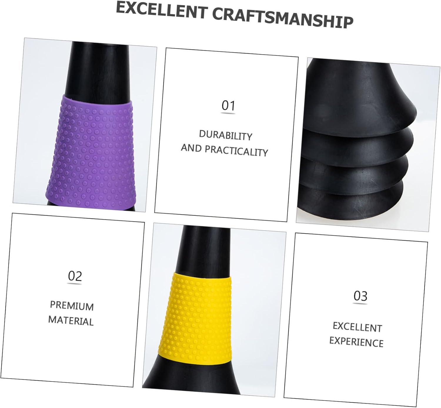 5Pcs Soccer Training Cones Lightweight Agility Field Markers Obstacle Course Buckets for Football Practice with Flexible Sturdy Material in Multiple Colors