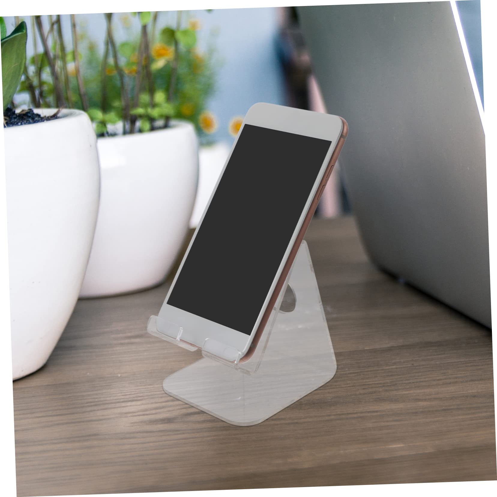 Artibetter 4pezzi Supporto Per Smartphone Trasparente Design Compatto e Leggero Angolo Di Visione Ottimale Per Scrivania e Tavolo Supporto Stabile e Pratico Per Live Streaming e Videochiamate