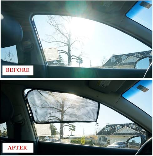 Miniatura 9 de ggomaART - Cortina parasol magnética universal para ventana lateral de automóvil, para bebés y niños