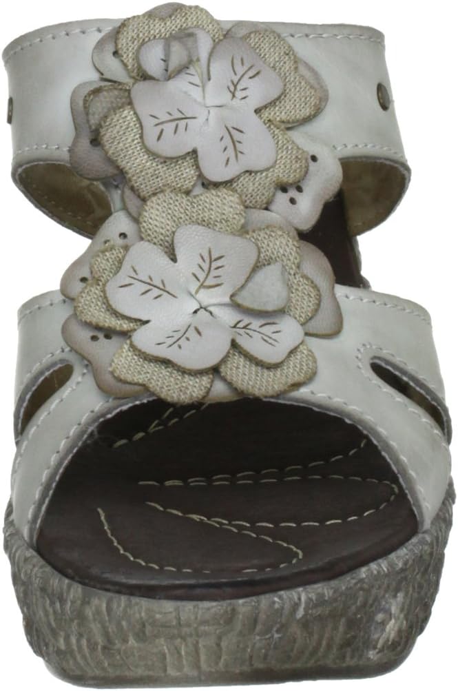 Manitu Girls' Easy Without Back Hellgray Leder Clogs And Mules Shoes 39
