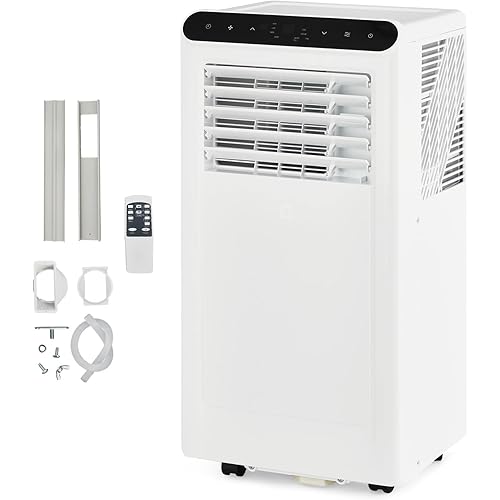 Portable Air Conditioner, 8000 BTU for Basement & Bedroom, Remote & Auto Evaporation, 3 in-1 Cooling Unit, Floor AC