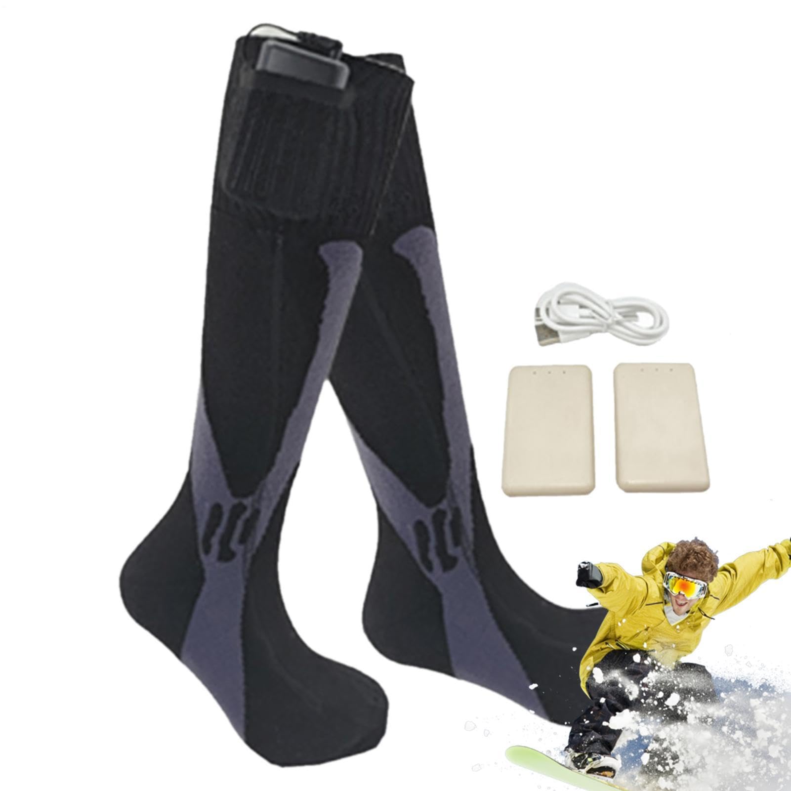 Chaussettes chauffantes pour | Chaussettes chauffantes réglables
