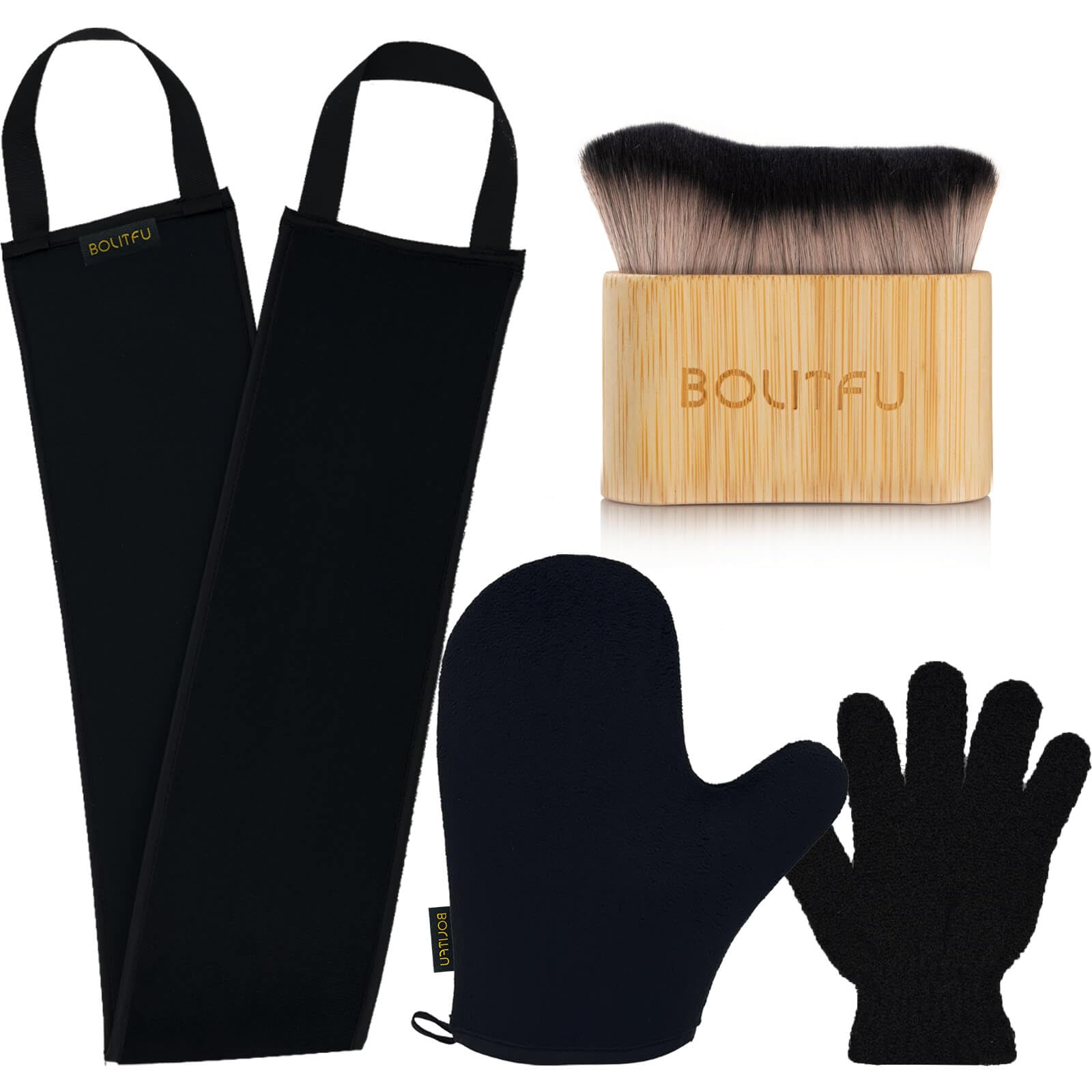 Photo 1 of 4 Pack Self Tanning Mitt Applicator Kit for Sunless Streak-Free Fake Tan