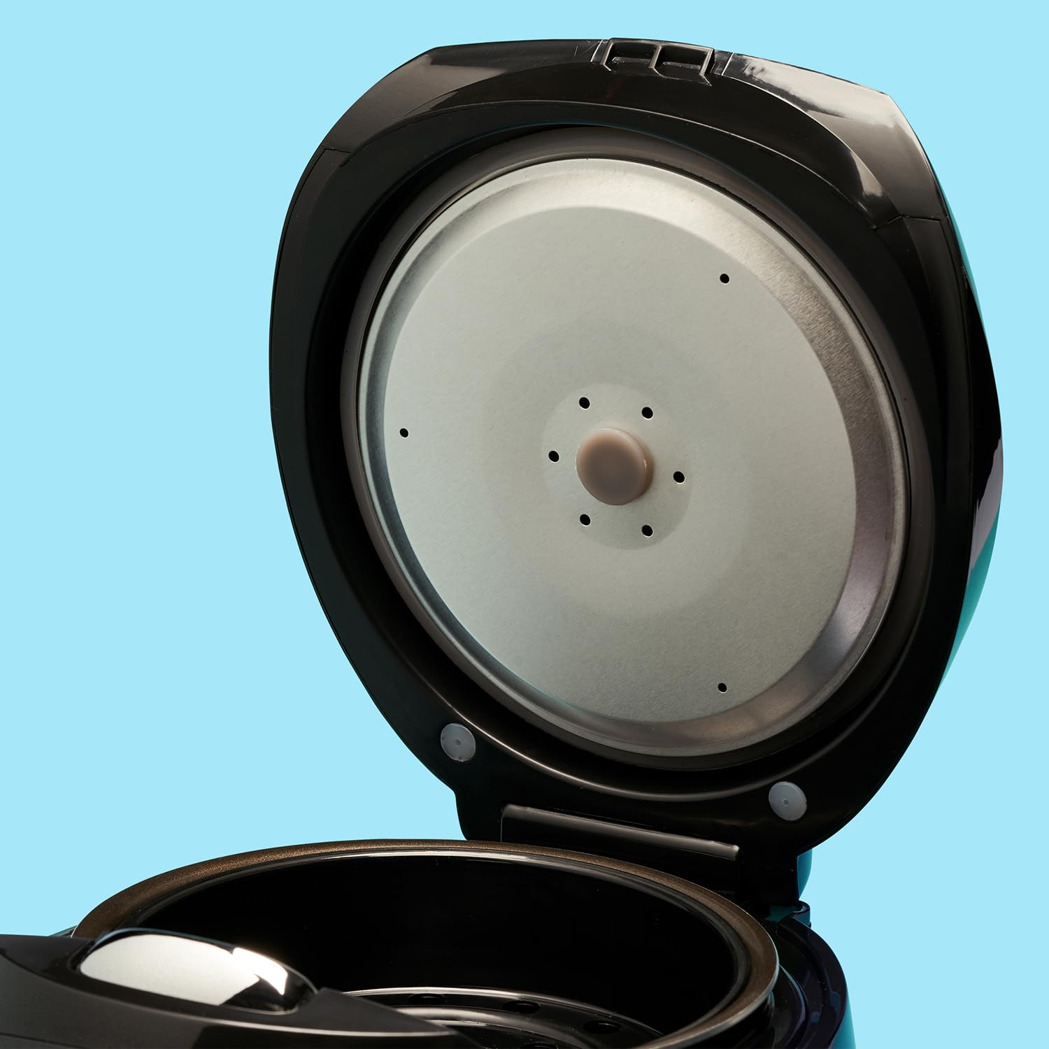 Reishunger Mini Olla Arrocera Eléctrica y Vaporera en Negro hasta 3 Personas (0.6 l) – Hervidor de Arroz con 8 Programas - Con Pantalla LED y Función Automática de Mantenimiento del Calor