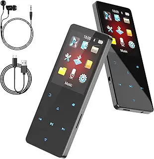 64GB mp3プレーヤー bluetooth 5.3、音楽プレイヤー スピーカー内蔵ポータブルミュージックプレーヤー、リーダー、スポーツ用デジタルオーディオプレーヤー、ボイスレコーダー、FMラジオ搭載、ポータブルオーディオプレーヤー、music player、mp4プレーヤー、プレイヤー、mp3 player、音楽プレーヤー、最大128GBのメモリカードに対応、