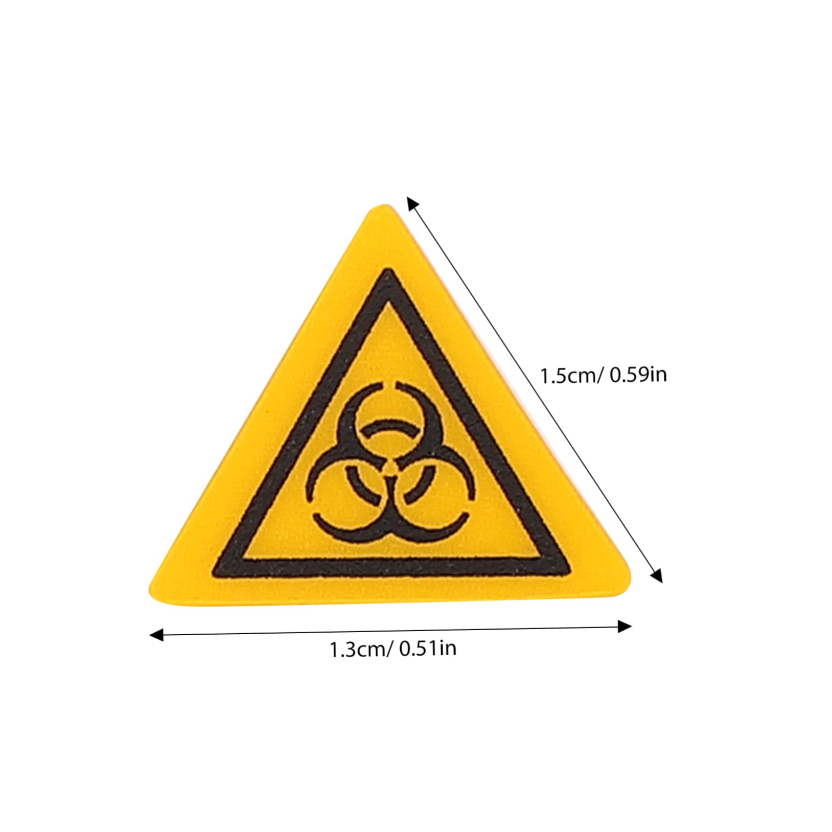 Unomor Triangle Safety Sign Stickers 20pack Lab Warning Stickers Self-adhesive Labels for Workplace Safety