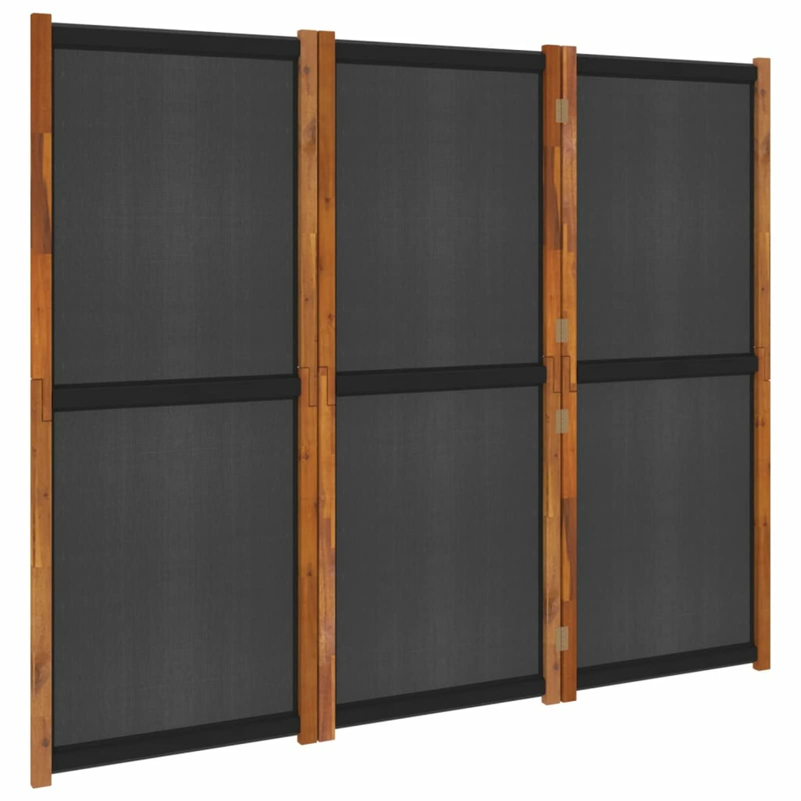 Homgoday 3-panelowy parawan czarny 210 x 180 cm, meble do wnętrz i na zewnątrz, wystrój domu, wyposażenie domu do wnętrz, sypialni, salonu, biura