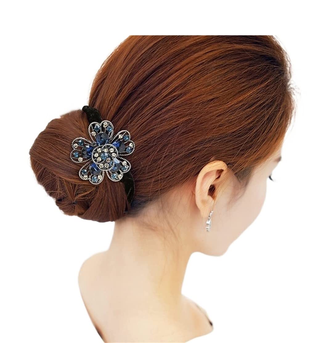 Scrunchies Per Capelli Anello Per Capelli Legato Corda Per Testa Fiore Gioielli Cravatta Elastico Per Flanella Elastici Per Coda Di Cavallo(Pink)