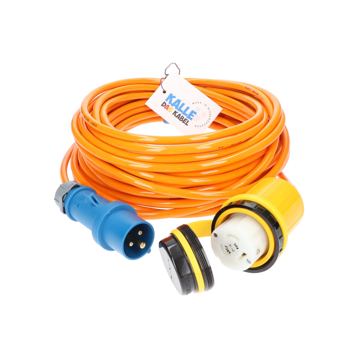 KALLE DAS KABEL Maritim Landanschlusskabel Marinco 32A 25 Meter | Extreme Signal Boot Yacht Marina Landstrom Stromversorgung Outdoor robust flexibel langlebig Marine Camping