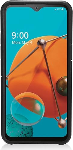 Miniatura 23 de Para LG K51, LG Reflect (LM-K500) - Funda híbrida para teléfono con imagen - AD1 mármol negro