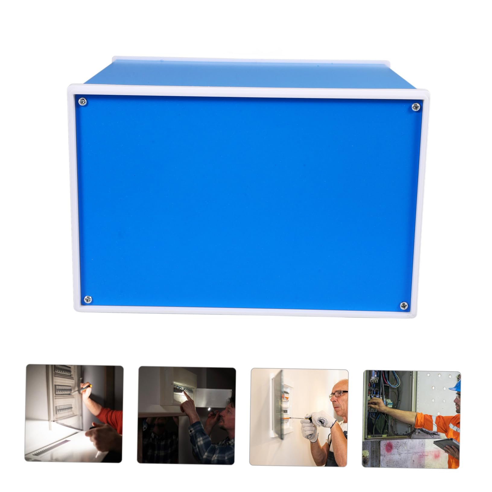 Metall Projektbox Eisengehäuse Schaltkasten Elektrische Anschlussdose Selbstgemacht Gehäuse Elektronik Verteilerkasten 140x210x180mm für Kommunikations und Signaltechnik