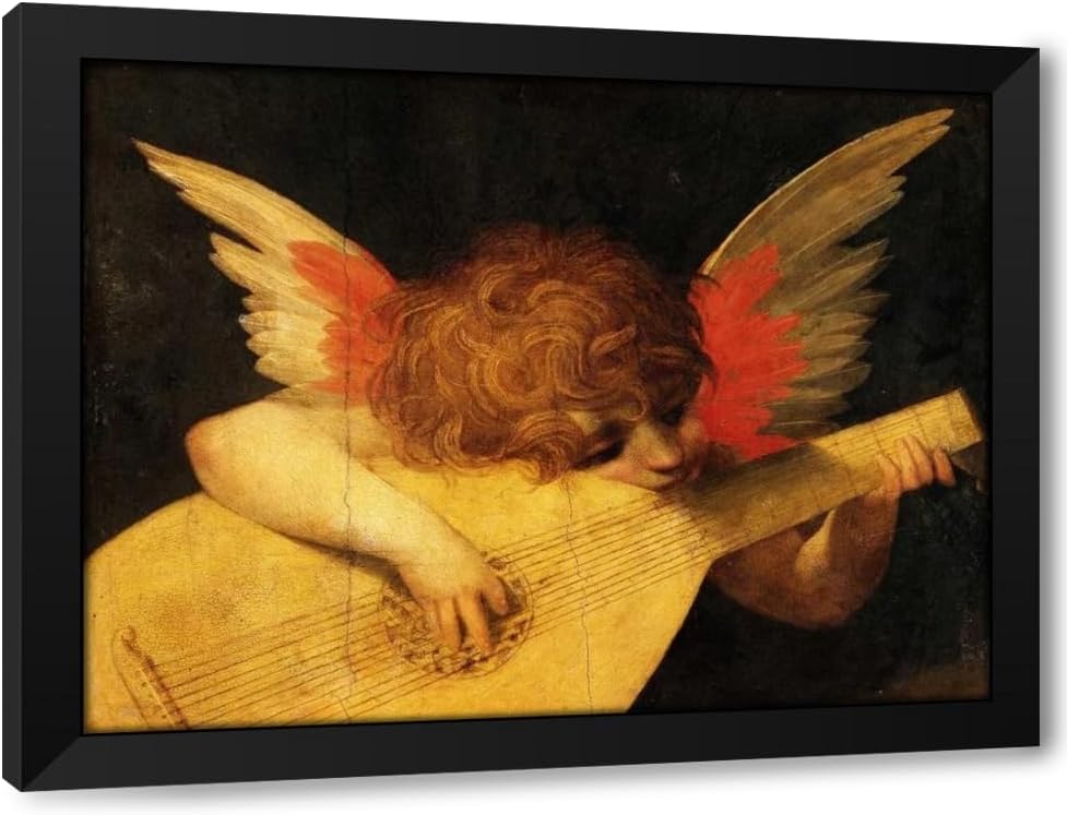 ArtDirect Angelo musicante (detail) Custom Framed Art Print Giclee Print or Canvas Options with Various Sizes and Customization by Rosso Fiorentino