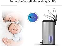 Vista 5 de DHAEY Kitchen Trash Cans Trash Can Stainless Steel Step Outdoor Dustbins,Garbage Bin for Bathroom Kitchen Hotel Office(7.9 gal A) Home & Kitchen