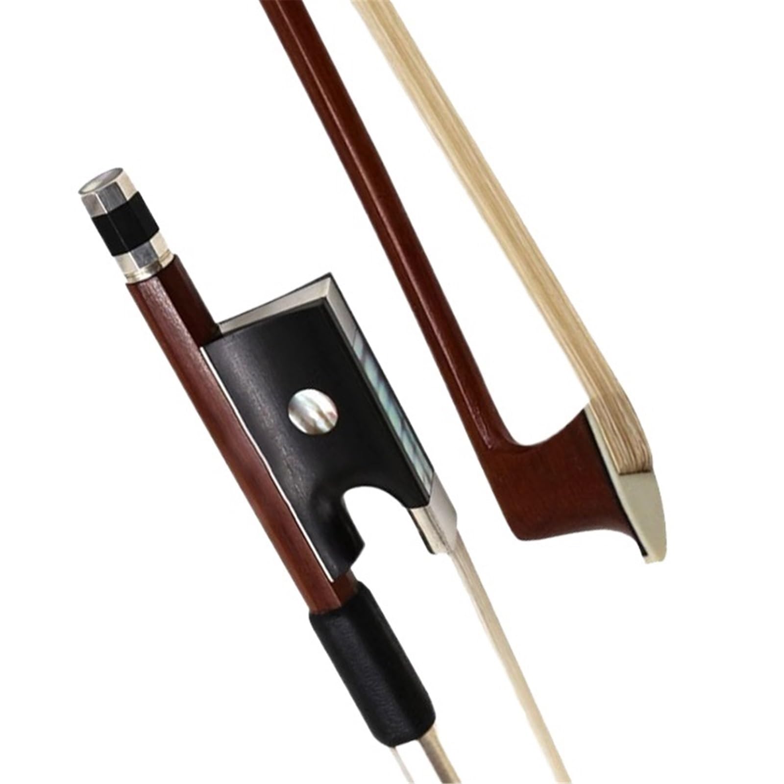 Professioneller Geigenbogen Violinbogen Ausgewählt Brasilianisches Holz Pferdeschwanzhaar Silberdraht Professionelle Leistung Erwachsene 4/4