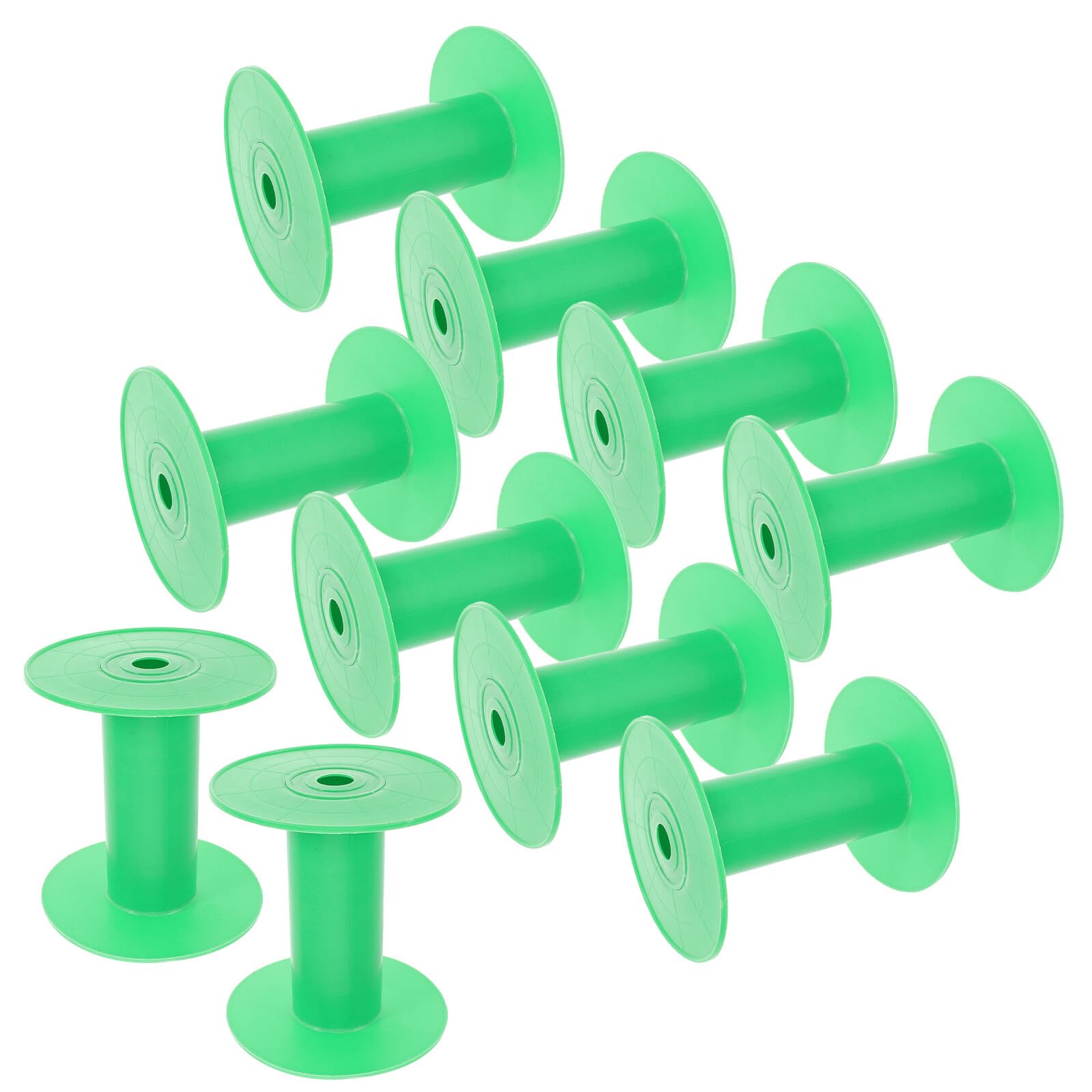 20 Pièces Bobines de Fil Plastique Vertes pour Couture Spools Pratiques pour Bobines de Machine à Coudre Organisateur de Rangement pour Rubans Anti-enchevêtrement Accessoires de