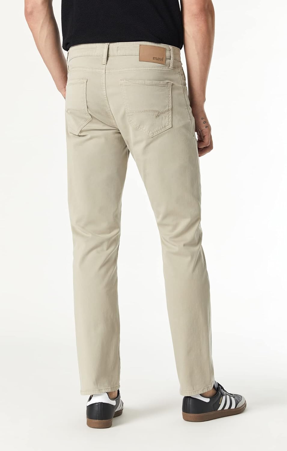 Mavi Men's Zach Mid Rise Straight Leg Jeans, Deep Brushed Williamsburg - Image 4