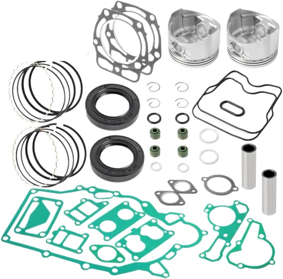 Engine End Rebuild Kit STD Piston Ring Gasket Seal Compatible With Mule 2500 2510 2520 3000 3010 3020 4000 4010 Trans KAF620