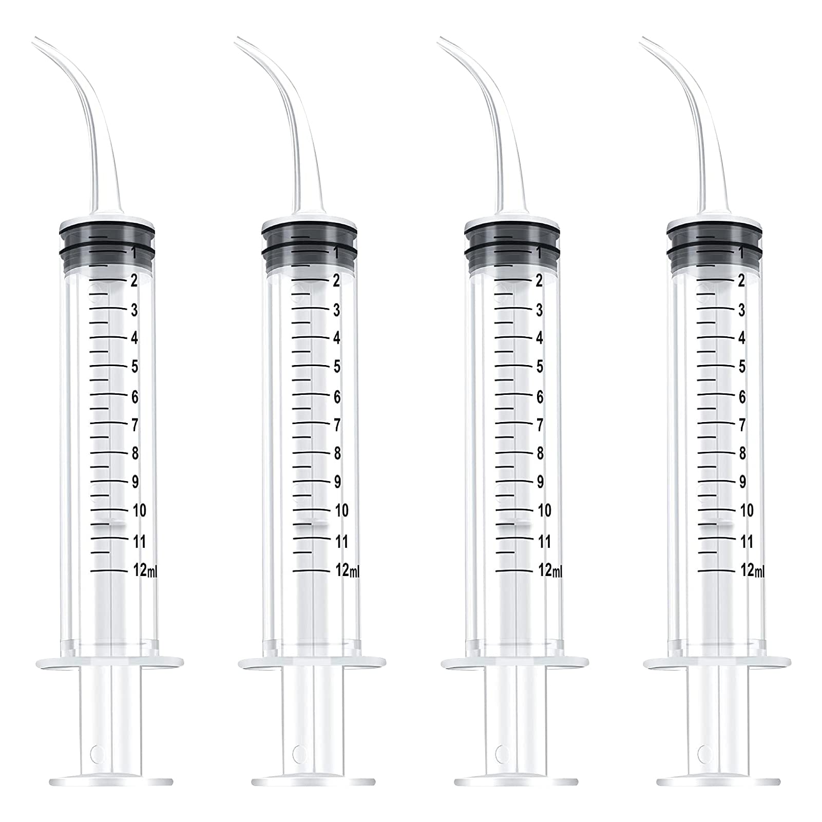 Buy 4 Pieces Dental Irrigation Syringe 12cc Dental Syringe Disposable