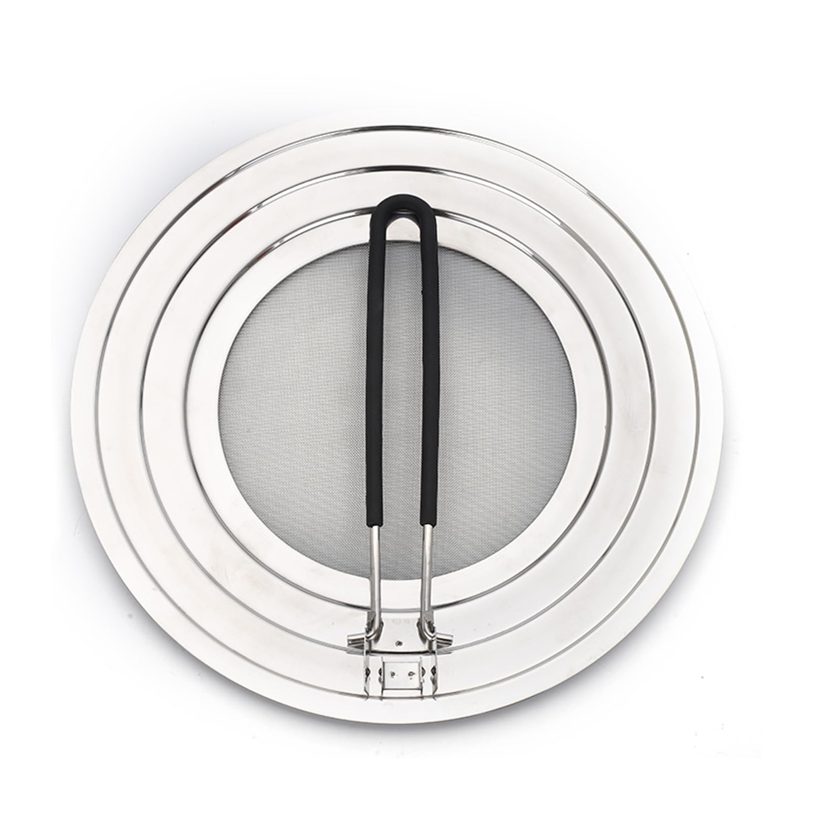Protector Contra Salpicaduras para Sartén,Tapa Antisalpicaduras con Mango Plegable,Pantalla Antisalpicaduras de Acero Inoxidable,Tapa Antisalpicaduras Sarten,para Proteger Contra Salpicaduras de Grasa