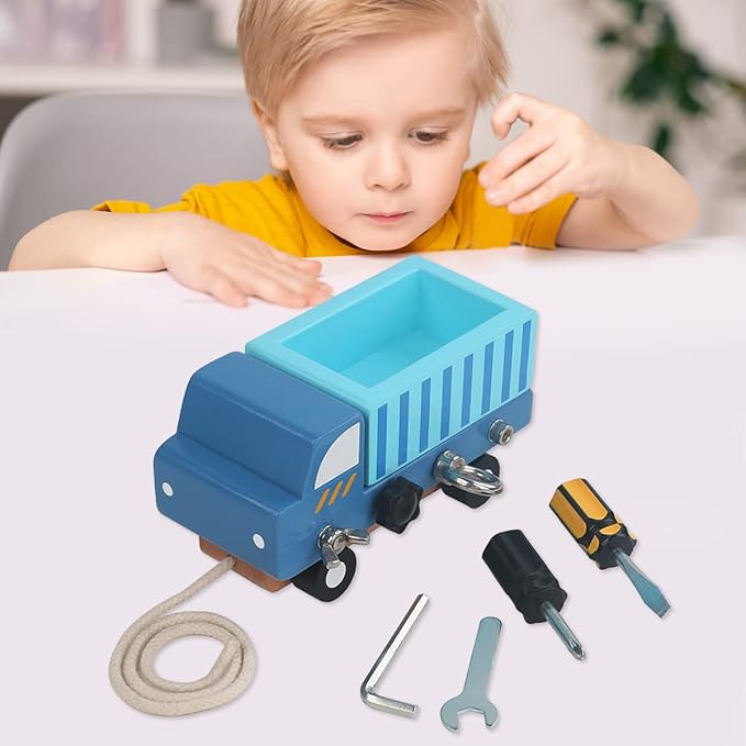 AB1 Montessori Toy Screwdriver Set Wooden Screwdriver Board