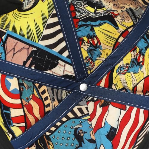 Marvel Universe Captain America Shield Adult White Elite Flex Snapback Hat - Image 7