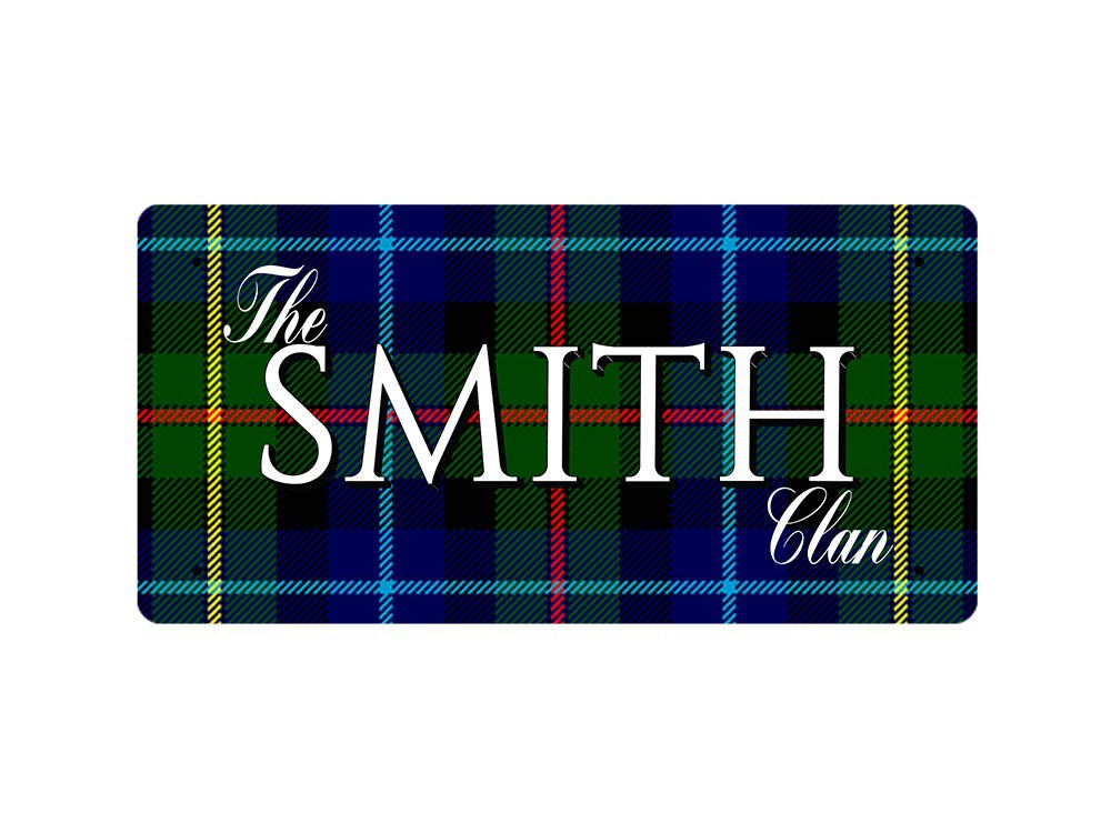 McMug - The Smith Clan (Smith Modern Tartan) - Metal Sign, Decorative Sign, 200mm x 100mm