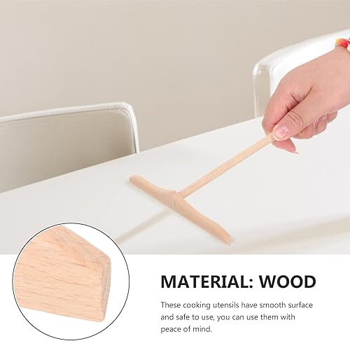 Miniatura 4 de LIFKOME Juego de herramientas para crepé, esparcidor de crepé y espátula, herramienta esparcidora de crepé, espátula de crepes de madera, espátula