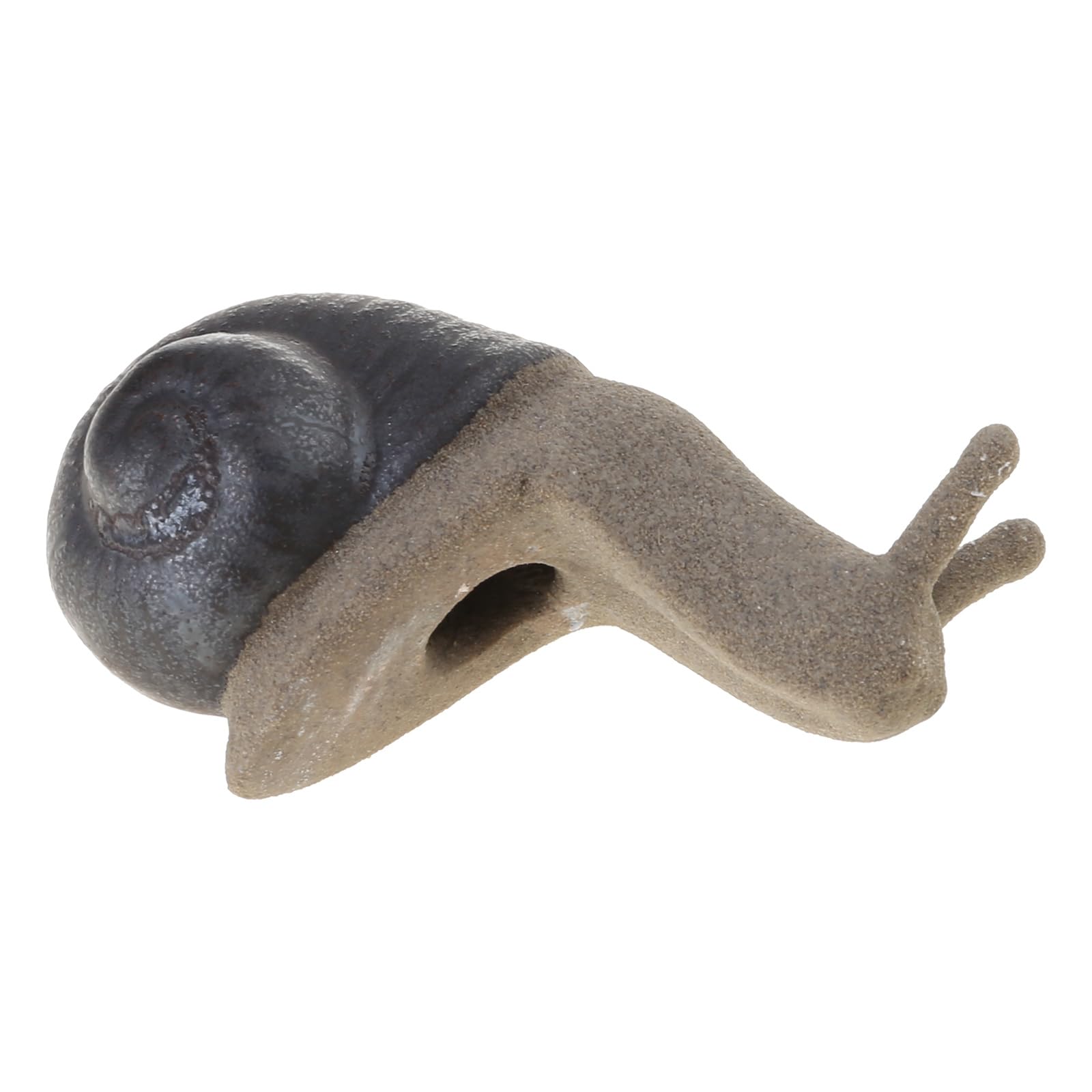 OSNIYAW Coarse Ceramic Snail Statue Figurine Ceramic Animal Sculpture Garden Bonsai Plant Ornament Desktop Decoration Coarse Snail Statue