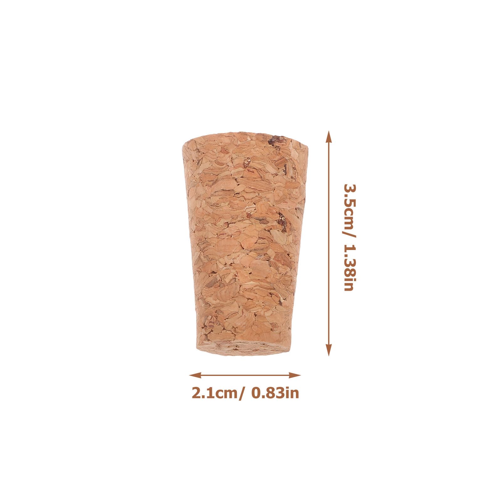 Tapones de Corcho Cónicos para Botella de Vino 100 Unidades Khaki | Tapones de Corcho para Botellas de Vino, Cierre Hermético, para Botellas de Vidrio