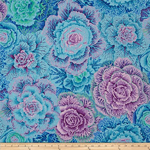 Kaffe Fassett Collective Brassica Blue, Fabric by the Yard