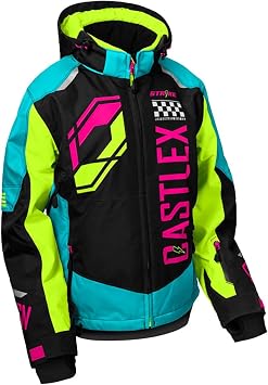 Castle X Womens Strike G5 Jacket Turquoise/Black/Hi-Vis - Medium