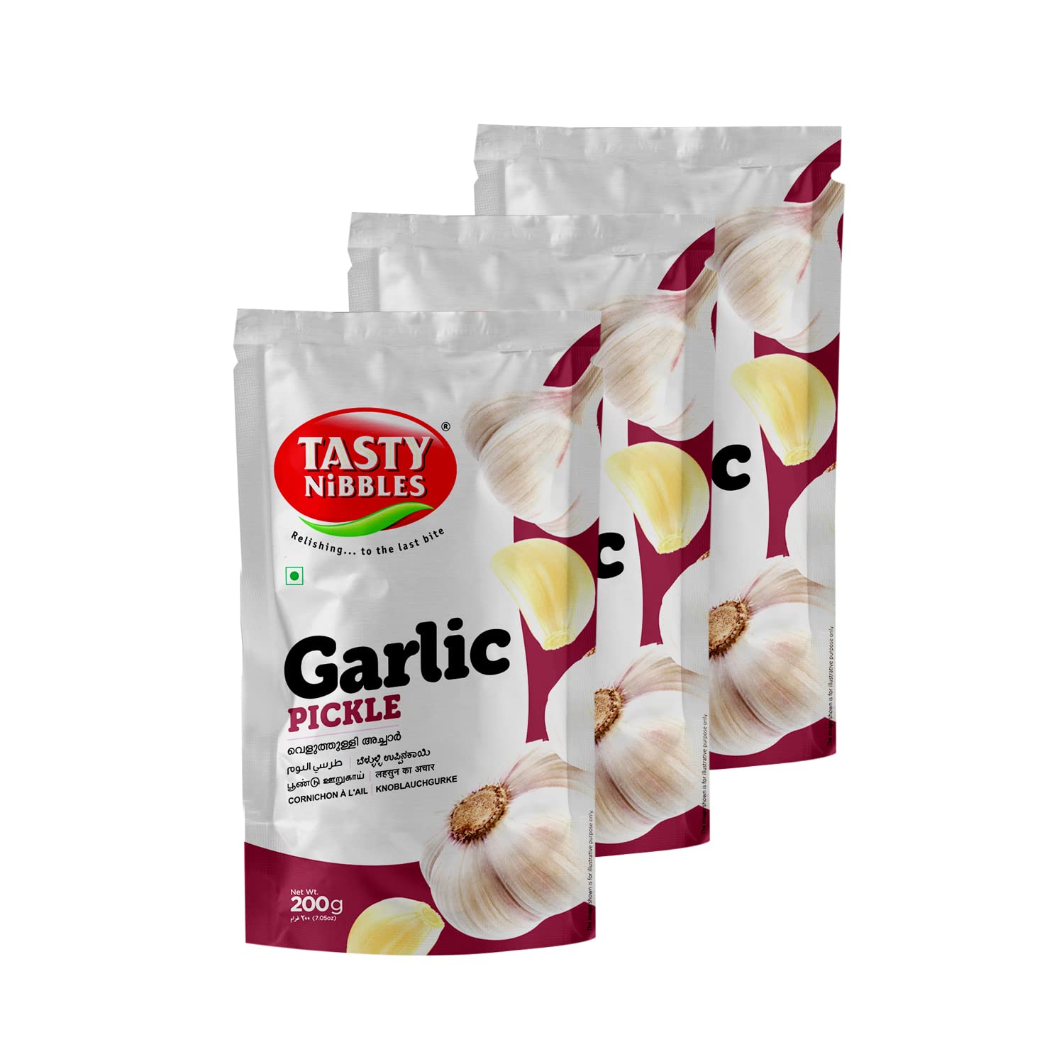 Tasty Nibbles garlic Pickle 200gm Pouch [Pack of 3] (B0C4GX6DY9) Amazon Price History, Amazon Price Tracker