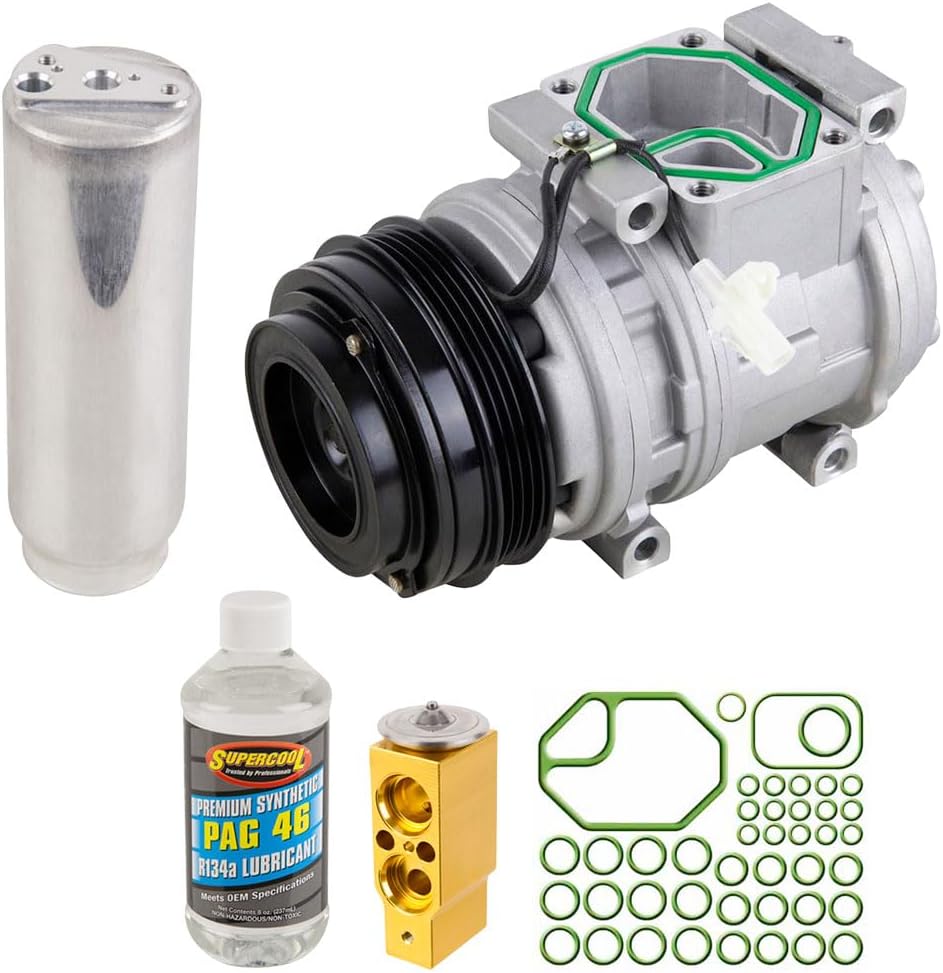 AC Compressor & A/C Kit For Toyota Tacoma 4-Cylinder 1995 1996 1997 1998 1999 2000 2001 2002 2003 2004 - BuyAutoParts 60-80206RK New