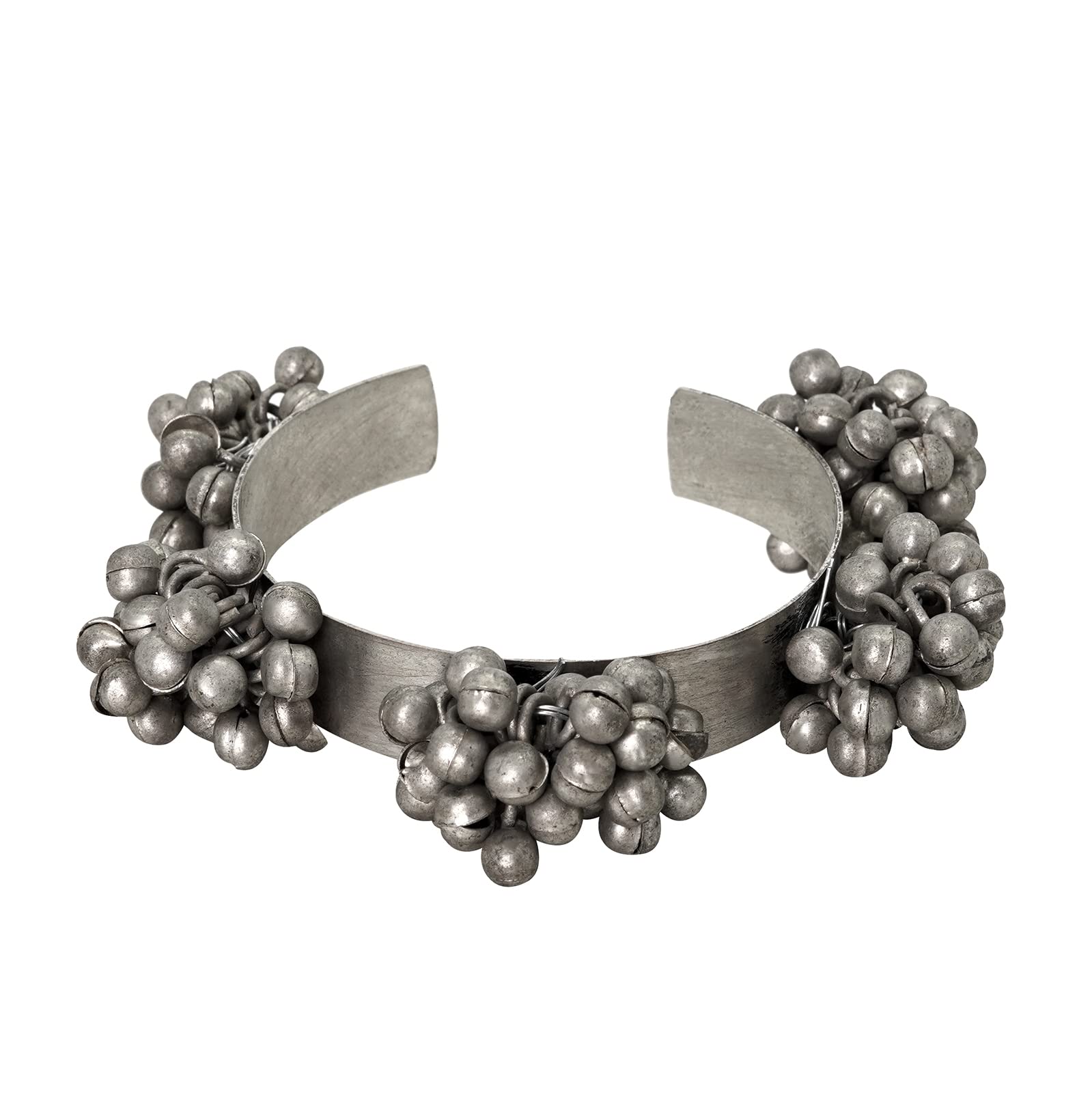 TEEJH Chandhini Silver Oxidised Ghungroo Bracelet For Women (B0BS68NC9L) Amazon Price History, Amazon Price Tracker