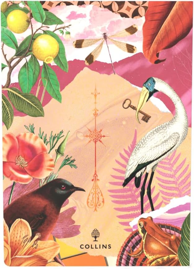 Collins Maximalism A5 Diary Week To View Academic Year 2024-25 - Pink - Weekly Mid Year Journal for Students, Teachers and Academics - MX153M.45-2425 - August 2024 to August 2025