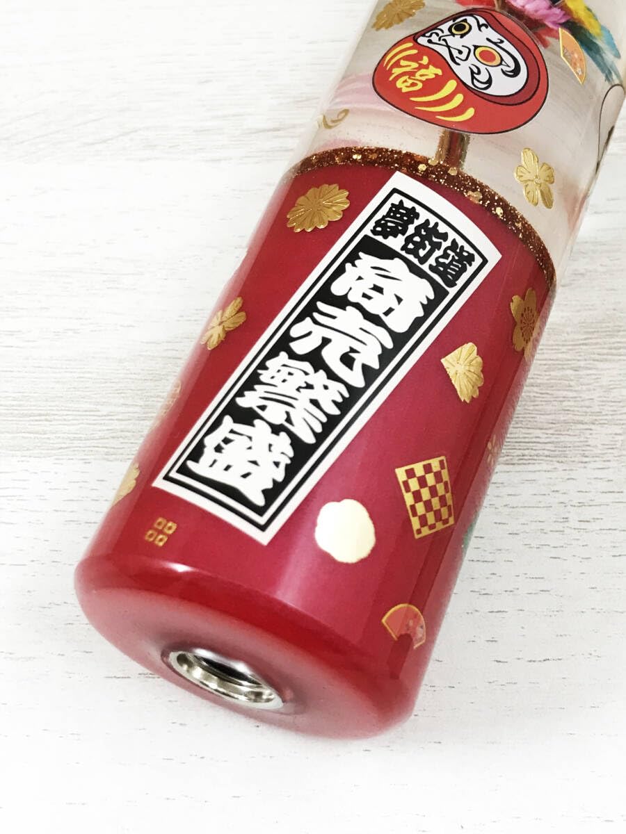 Amazon.co.jp: 180mm 水中花 シフトノブ ロング 商売繁盛 招き猫 風神 