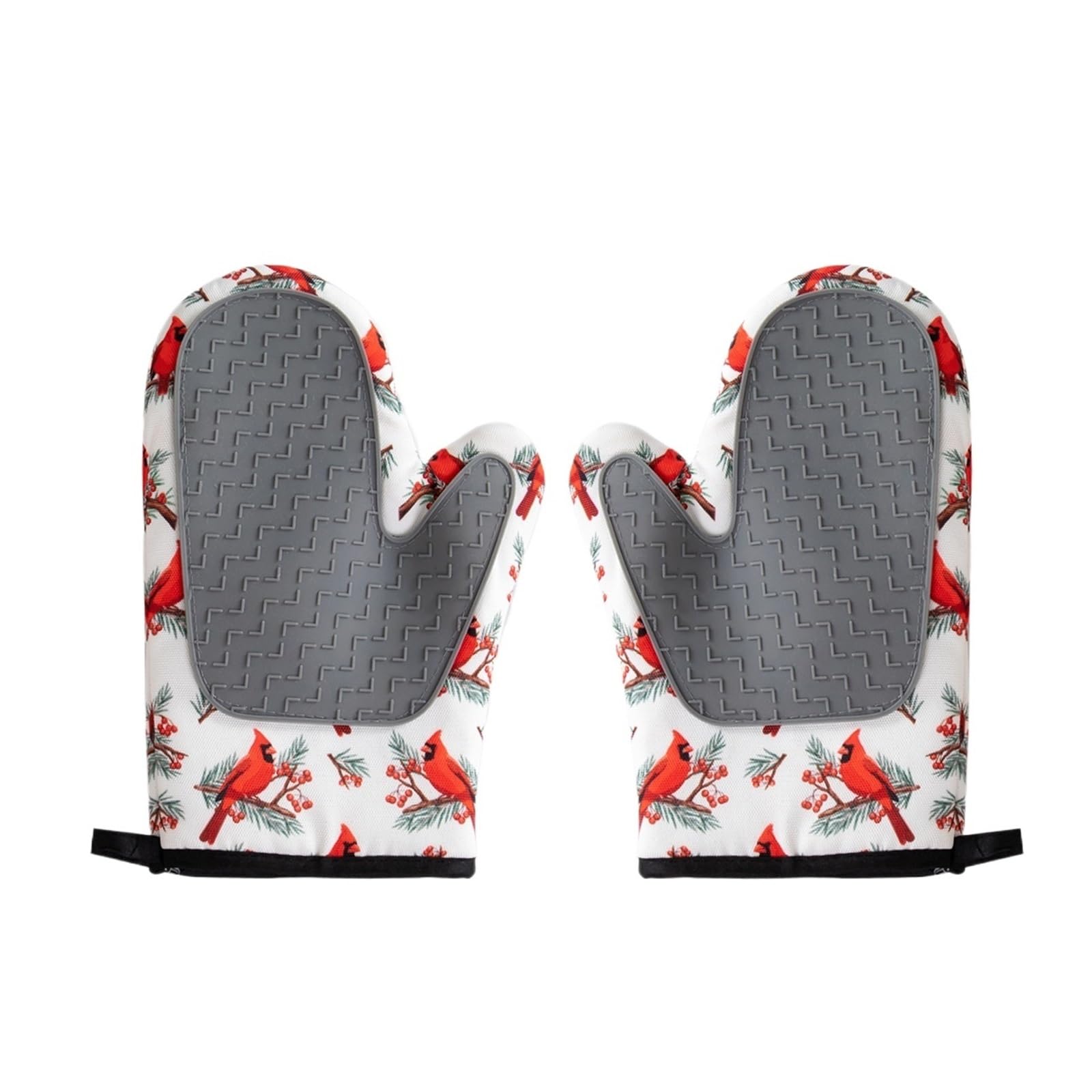 1 Juego Guantes De Horno Silicona Navideños para Cocina