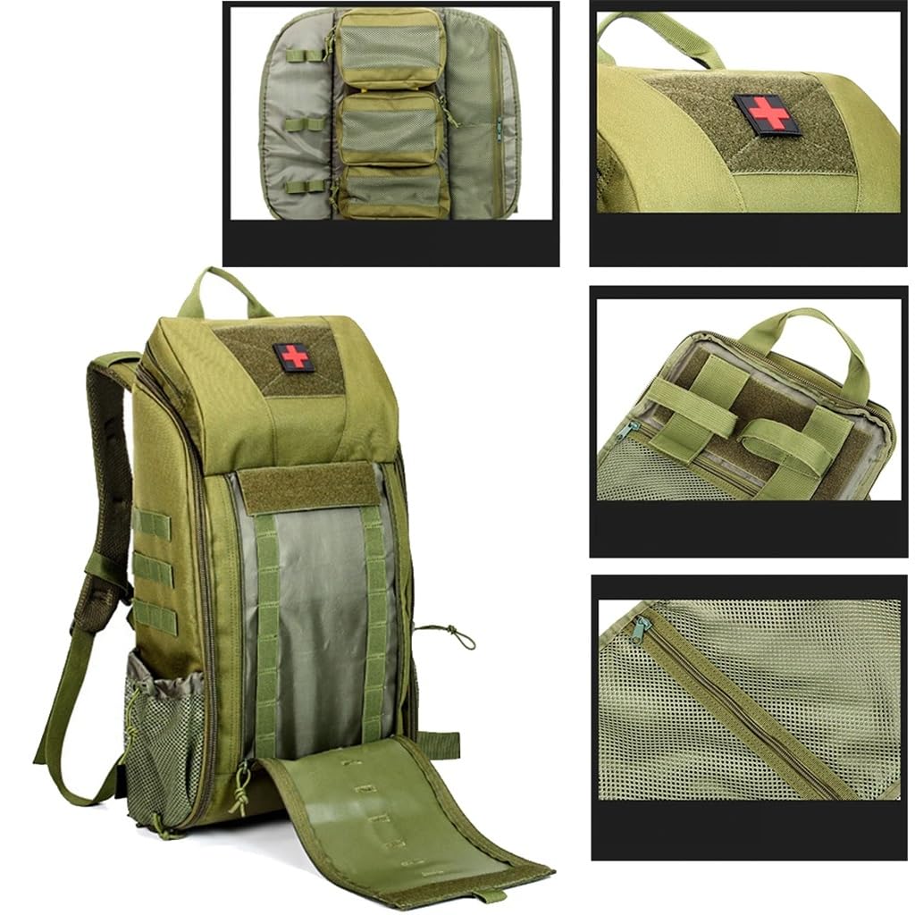 Sac À Dos Médical Tactique D'extérieur Trousse Premiers Secours Pour Randonnée Trekking Chasse Pêche Camping Et Autres Sports - Organisateur Modulaire Pour Matériel D'urgence