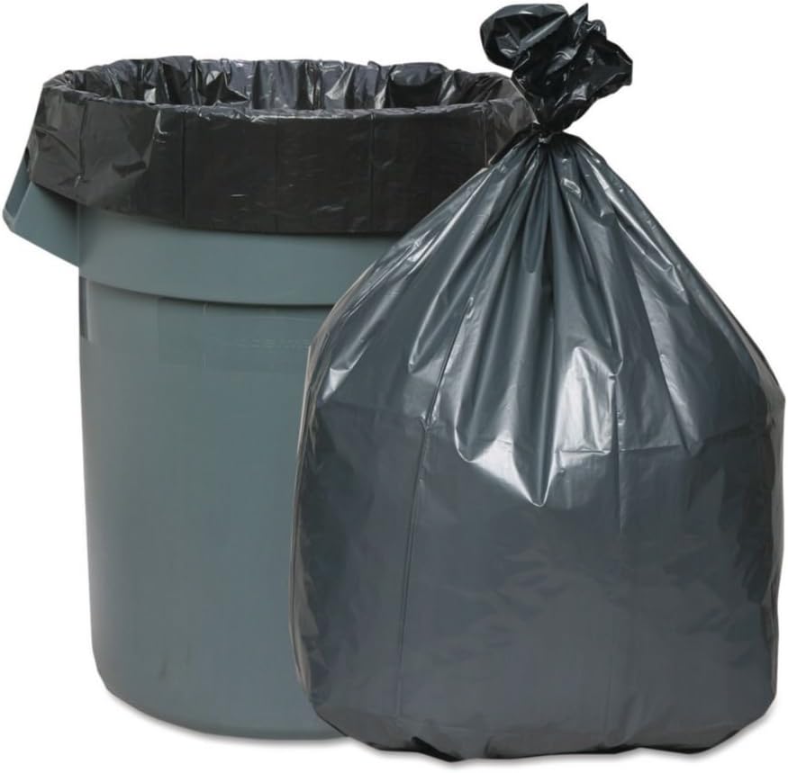 Large 40-45 Gallon Trash Bags Heavy Duty - 1.6 Mil Thick,39''x47'' Black Garbage