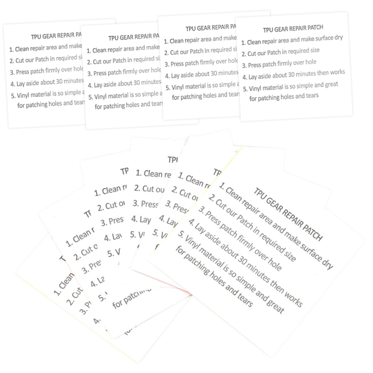 HEMOTON TPU Repair Patch Inflatable Products Sticker Kit Pcs Set for Tent Raincoat Umbrella Furniture