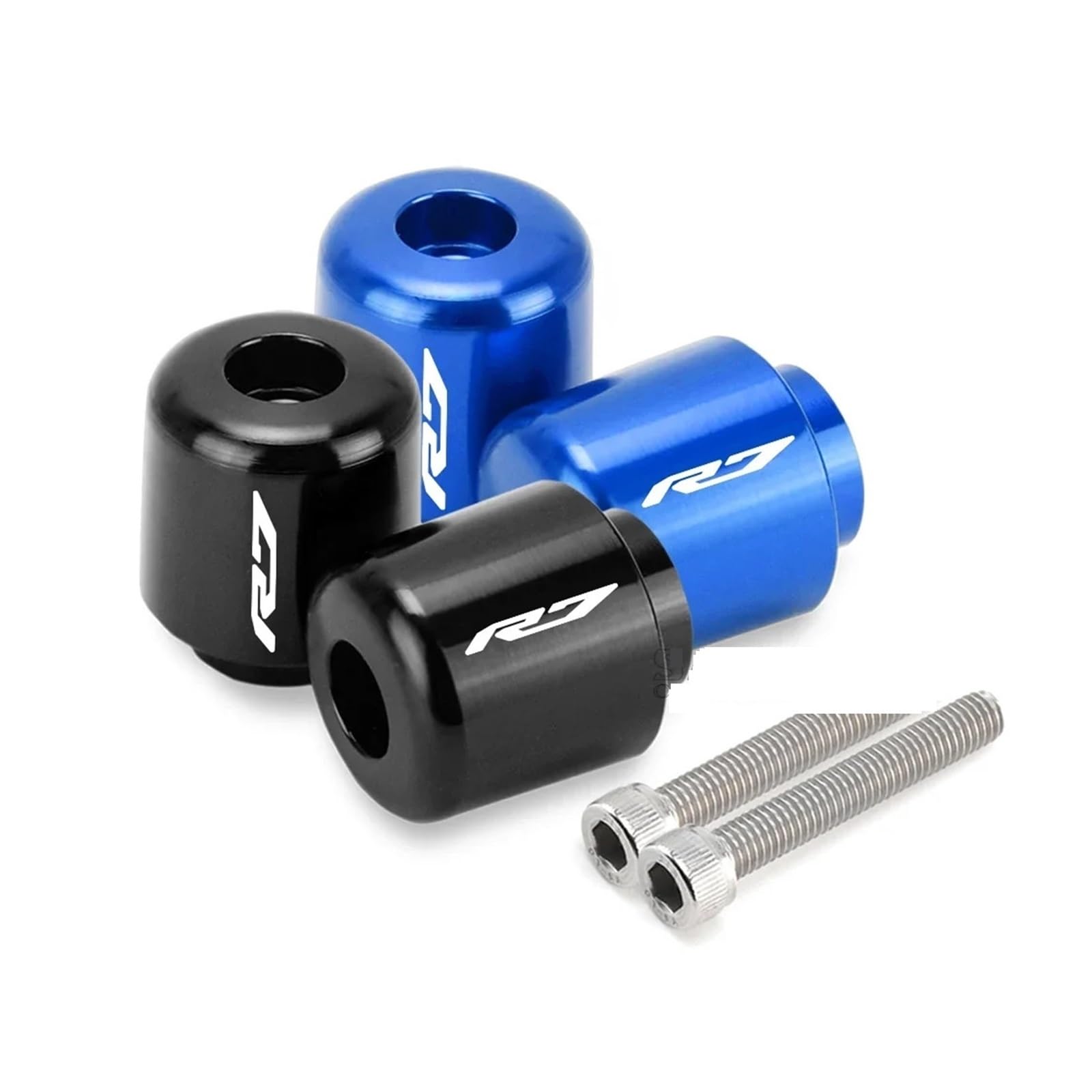 Bilancieri manubrio moto Tappi di estremità del manubrio per YAM&AHA YZF R7 YZFR7 2021-2024 Accessori per motocicli Tappi per impugnatura manubrio estremità del manubrio pesi Slider(Color:Blue)