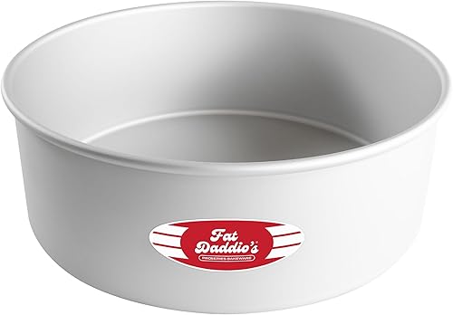 Miniatura 1 de Fat Daddio's PRD - Set de bandejas para hornear de alumino anodizado, 10 cm de profundidad, Plateado