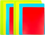 7 Pieces Flexible Cutting Board mats, Plastic Cutting Boards for Kitchen Cooking, Cutting Board Sheets for Meat and Vegetables, Dishwasher Safe