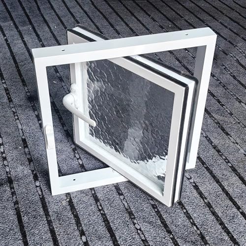 Aluminiowe okno szopy, ręczne okno odpowietrzające do piwnicy, strychu, łazienki, pokoju słonecznego, świetlik ze szklaną osłoną, niestandardowy rozmiar