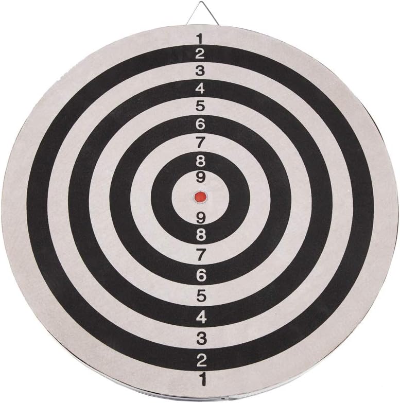 SportX 2005901 Dartboard Flocked with 6 Darts, Multi Colour