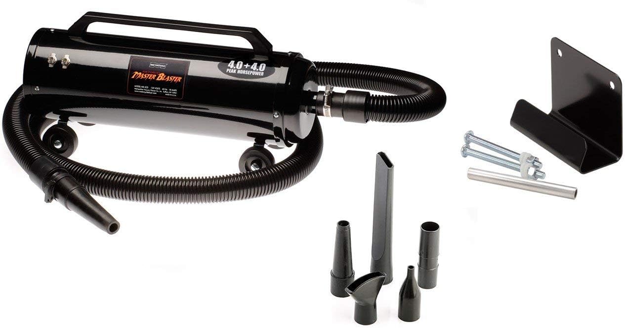 Metro Vac MB-3CD Air Force Master Blaster 8-HP Car & Motorcycle Dryer - Auto Detailing Plus FREE Wall Mount Bracket