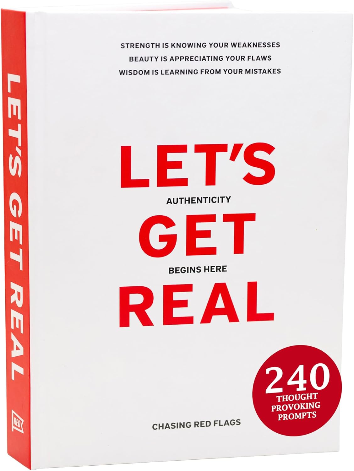 Let’s Get Real Guided Journal – Therapist-Approved Self-Care & Mental Health Journal with 240 Prompts, Coloring Pages & Book Club-Style Discussion Guide, Hardcover, A5
