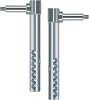 Yoursme AM131288 AM131289 Front and Rear Mower Deck Gage Wheel Arm for John Deere Mower Decks 48C 54C and 62C, Diameter 1”, Come with 1 Pair