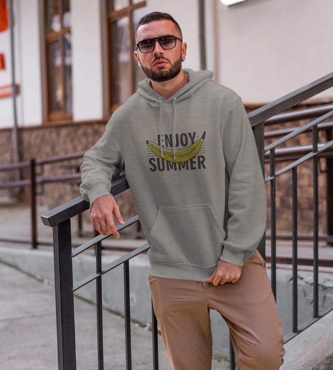 [igsticker] プリント パーカー メンズ 長袖 スウェット 綿100% 裏パイル 2XL サイズ size おしゃれ プル