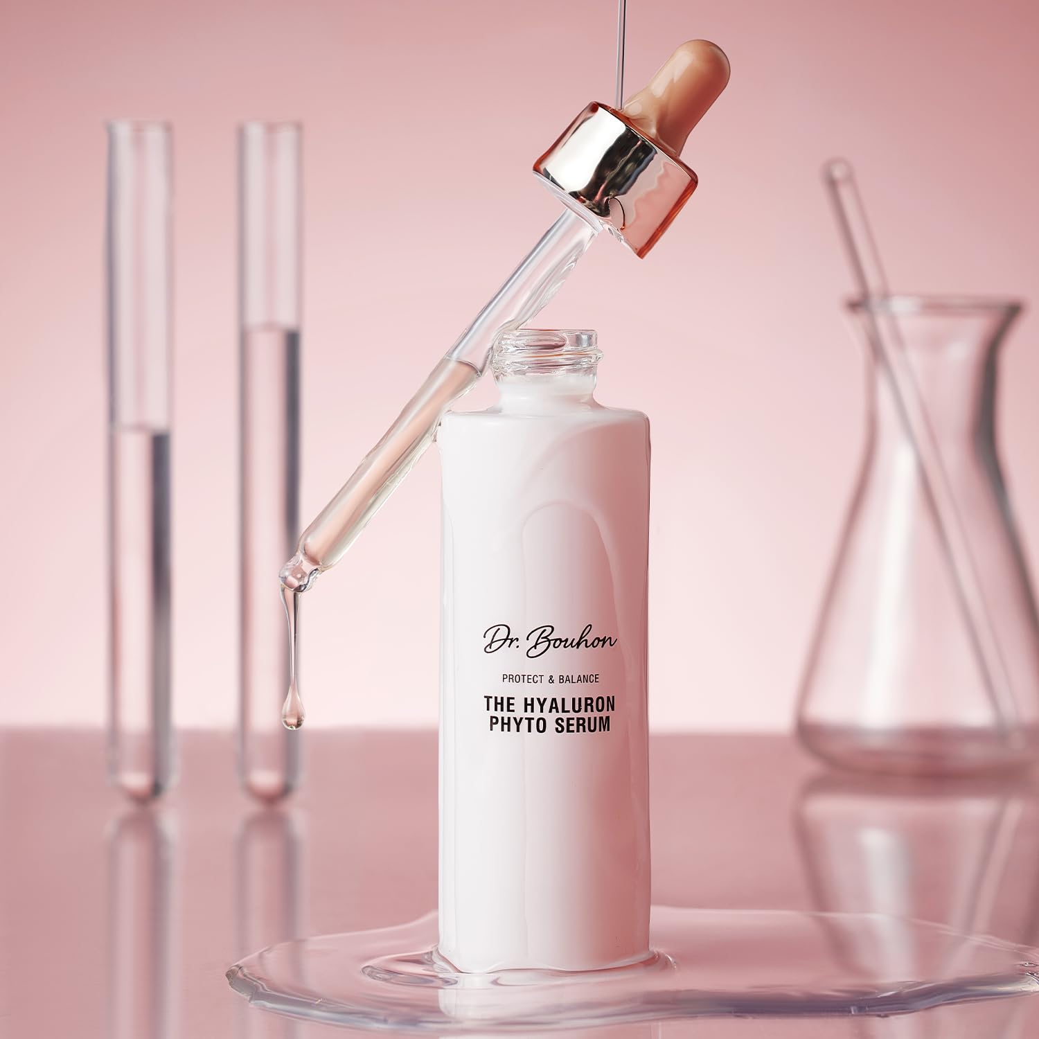 El suero Hyaluron Phyto Serum (50 ml) - Serum facial con ácido hialurónico de 4 capas, fitoestrógenos y zinc PCA - reafirmante, regenerador y antioxidante - vegano y dermatológicamente
